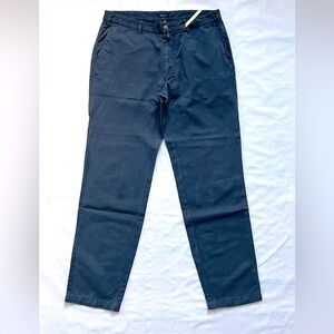 Gant Linen cotton Chinos Pants Navy blue men's W36 L34 Regular Fit